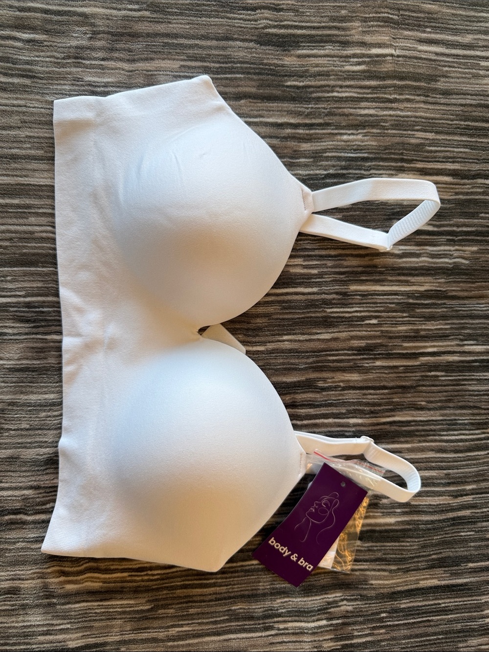 White Seamless Molded-Cup Bra